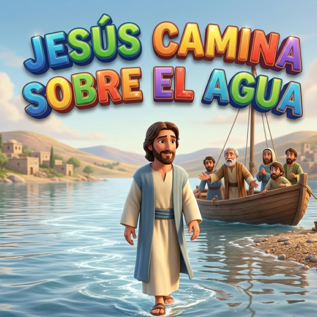 JESÚS CAMINA SOBRE EL AGUA